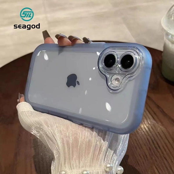 SEAGOD 3C iPhone Case Yellow Shockproof Cover for 6s 6 7 8 Plus X XR XS Max