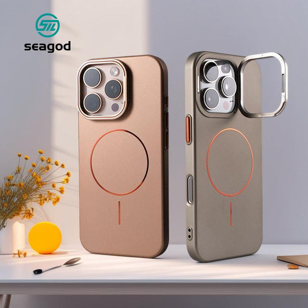 iPhone Case SEAGOD 3C Built-in Lens Holder Dust-proof Magnetic for iPhone 15 14 13