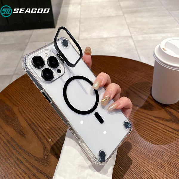 SEAGOD 3C iPhone Case with Magnetic Lens Holder for iPhone 16 Pro Max